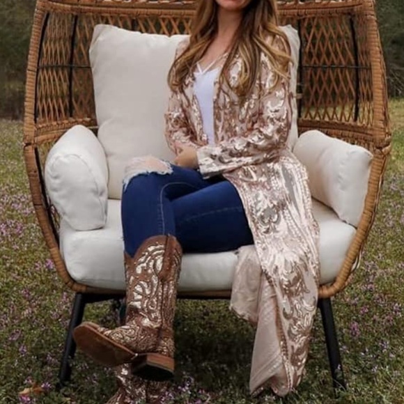 Sequin Cardigans Duster Sparkly Blazer Jackets Long for Women Evening - Picture 2 of 5